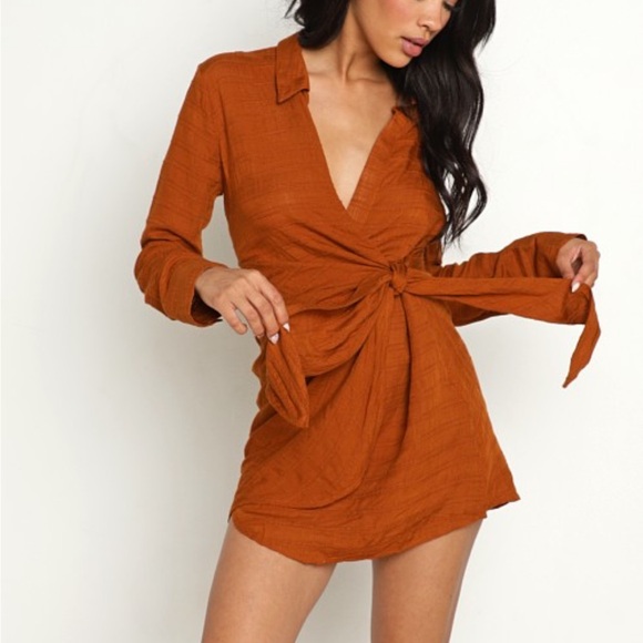 l*space Dresses & Skirts - L Space Daydreamer Tunic Wrap Mini Dress